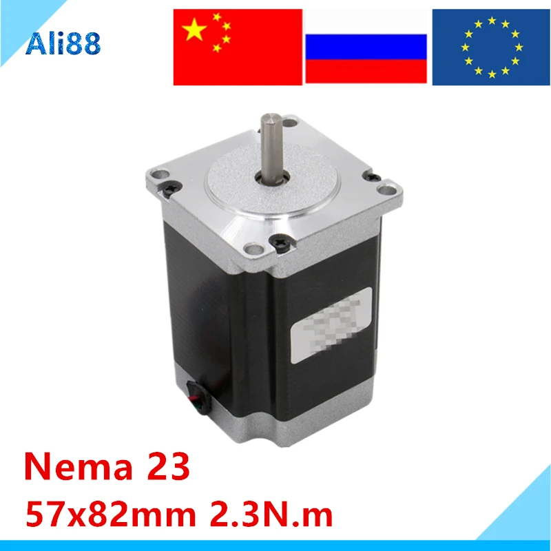 Шаговый двигатель Nema 23 82 мм корпус 315 унций ин 57 230 нм см крутящий момент 4 вывода 3 0