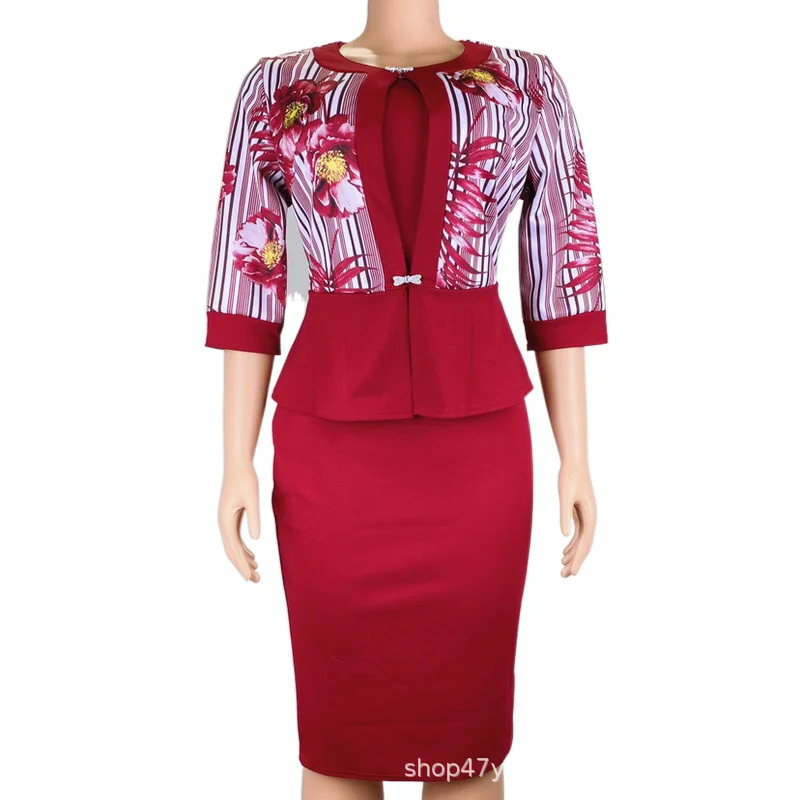 2021 Clothing Summer and Autumn New Popite Fashion Mother'S Coat Print Dress Suit Two-Piece Set Women
2021 Clothing Summer and Autumn New Popite Fashion Mother'S Coat Print Dress Suit Two-Piece Set Women
