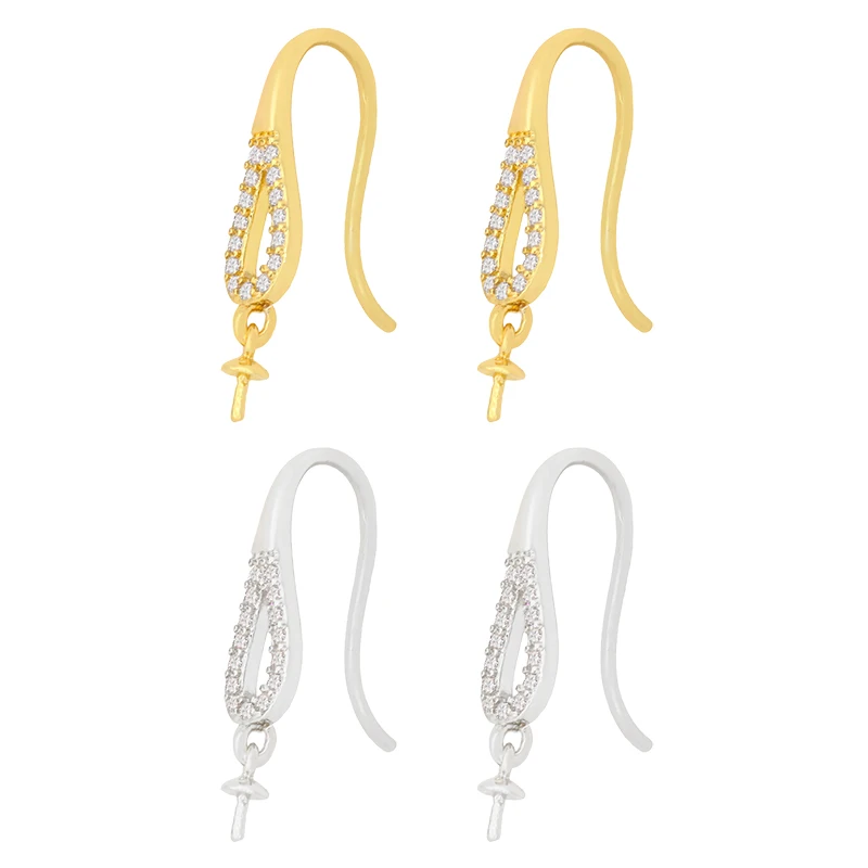OCESRIO Brass Gold Plated Earring Hooks Zirconia Earring Findings for Jewelry Making Diy Earrings Making Accessories erha082
OCESRIO Brass Gold Plated Earring Hooks Zirconia Earring Findings for Jewelry Making Diy Earrings Making Accessories erha082