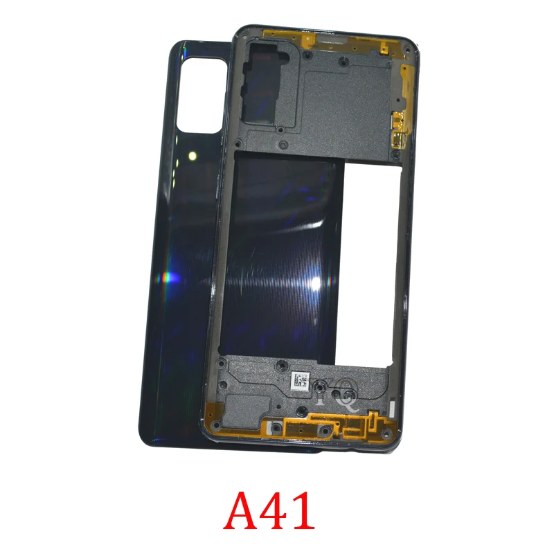Задняя крышка средней рамки для Samsung A41 A415F A415, оригинальный корпус, рамка с задней панелью, запасные части и клей
Задняя крышка средней рамки для Samsung A41 A415F A415, оригинальный корпус, рамка с задней панелью, запасные части и клей