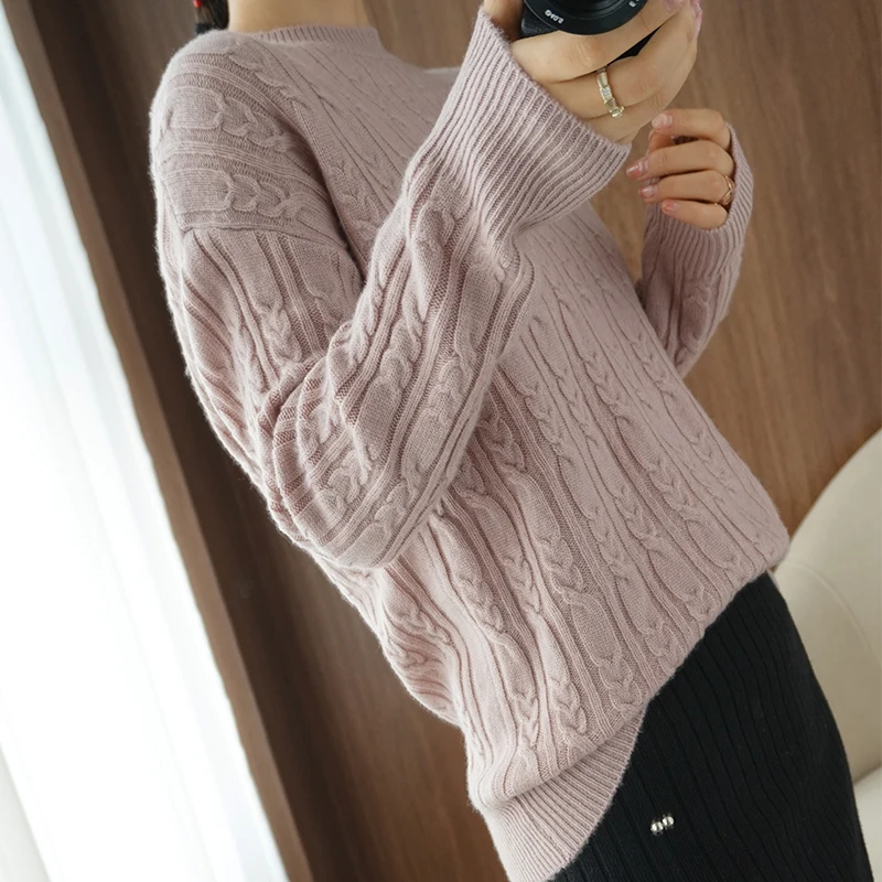 winter knitted sweaters for women real wool thick pullover sweater full sleeves casual short female fashion top jacket
winter knitted sweaters for women real wool thick pullover sweater full sleeves casual short female fashion top jacket