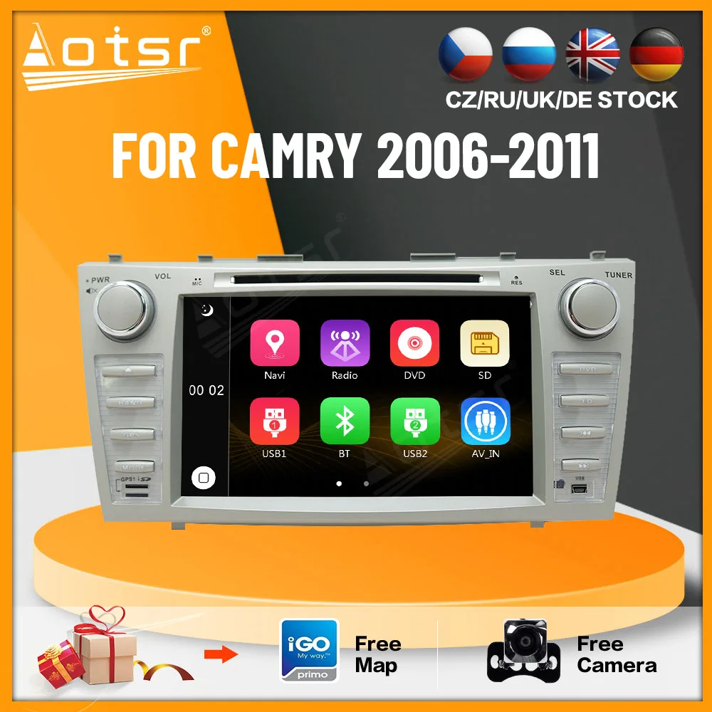 GPS-навигатор, автомобильный радиоплеер для Toyota Camry 2006-2011, CD, DVD-плеер, головное устройство, мультимедиа, стерео, аудио, IPS-экран, carplay
GPS-навигатор, автомобильный радиоплеер для Toyota Camry 2006-2011, CD, DVD-плеер, головное устройство, мультимедиа, стерео, аудио, IPS-экран, carplay