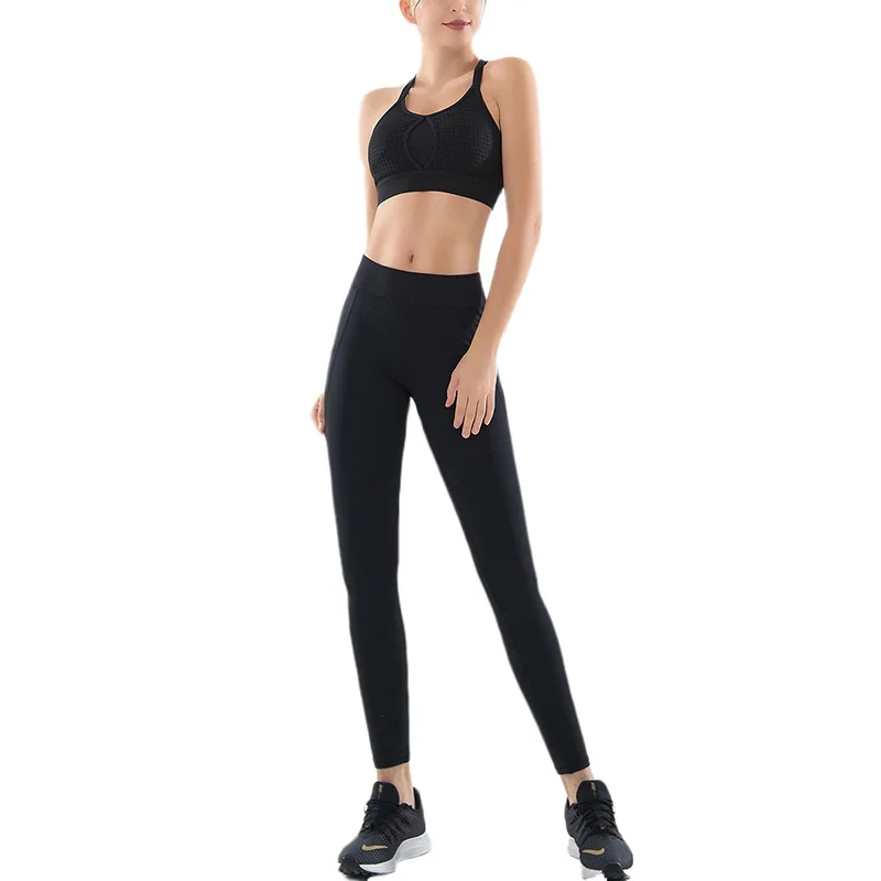 2020 Hot Sale High Quality Women's Sleeveless Yoga Suit Mesh Stitched Bra Vest High Waist Sports Tights Fitness Two Piece Set
2020 Hot Sale High Quality Women's Sleeveless Yoga Suit Mesh Stitched Bra Vest High Waist Sports Tights Fitness Two Piece Set