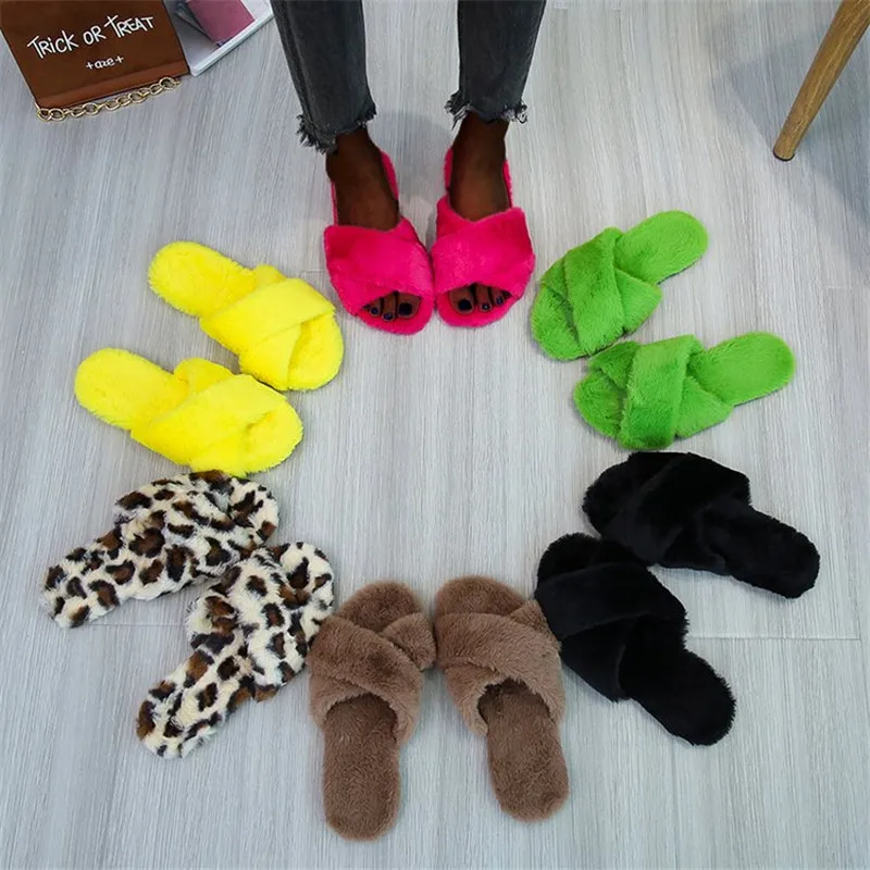 2021 New Women's Outdoor indoor Furry Slippers Cute Plush Hair Fluffy Sandals Mixed Colors Ladies Autumn Winter Fur Warm Shoes
2021 New Women's Outdoor indoor Furry Slippers Cute Plush Hair Fluffy Sandals Mixed Colors Ladies Autumn Winter Fur Warm Shoes