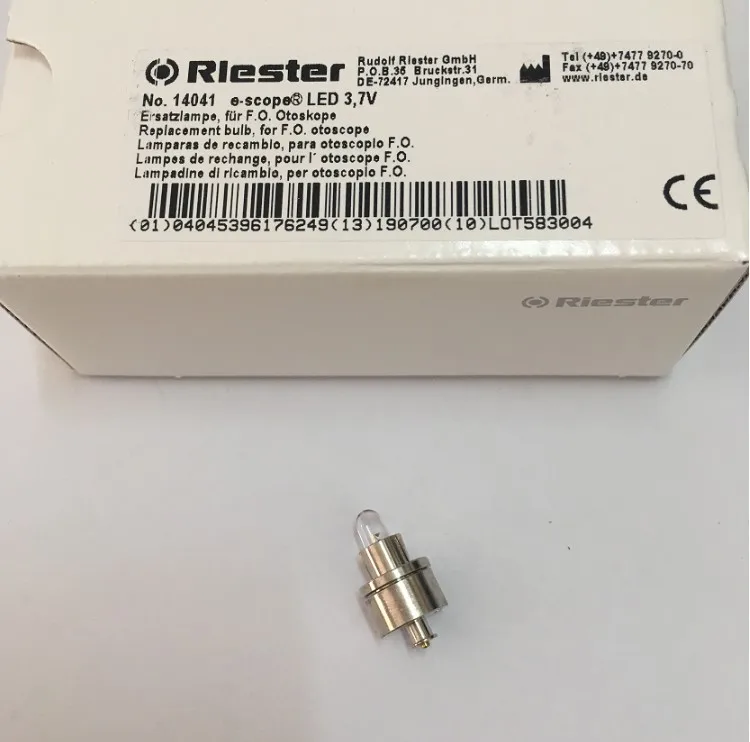 Rieter 14041 3,7 V отоскоп светодиодный лампы для е-Сфера Волоконно-Оптических Отоскоп лампы
Rieter 14041 3,7 V отоскоп светодиодный лампы для е-Сфера Волоконно-Оптических Отоскоп лампы