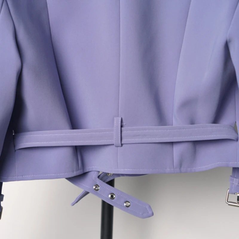 TWOTWINSTYLE Elegant Purple Short Slim Blazer Women Notched Long Sleeve Korean Fashion Solid Women's Jackets Spring 2021 Clothes
TWOTWINSTYLE Elegant Purple Short Slim Blazer Women Notched Long Sleeve Korean Fashion Solid Women's Jackets Spring 2021 Clothes