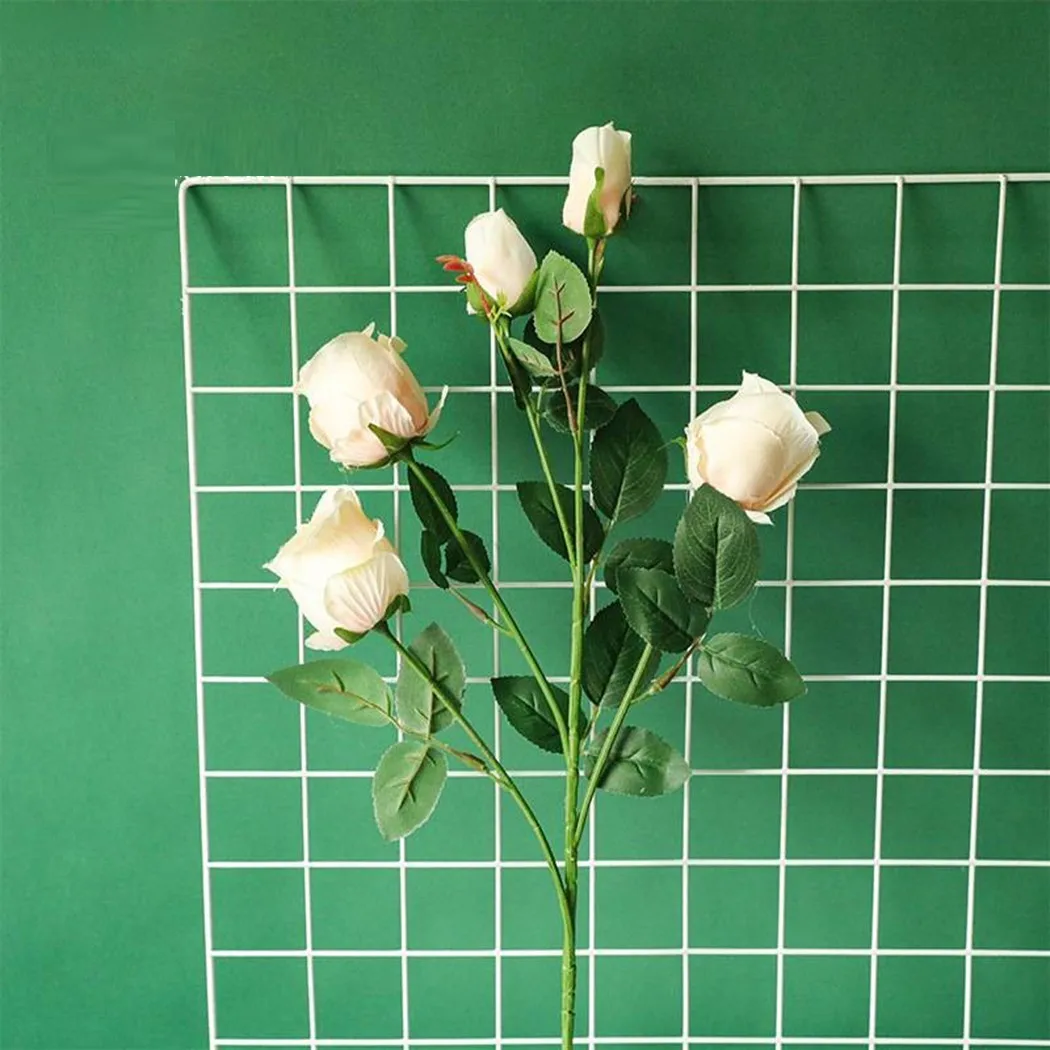 1 Piece 5 Head Rose Factory Direct Fake Flower Silk Cloth Flower Head Wholesale Wedding Decoration Green Plant
1 Piece 5 Head Rose Factory Direct Fake Flower Silk Cloth Flower Head Wholesale Wedding Decoration Green Plant