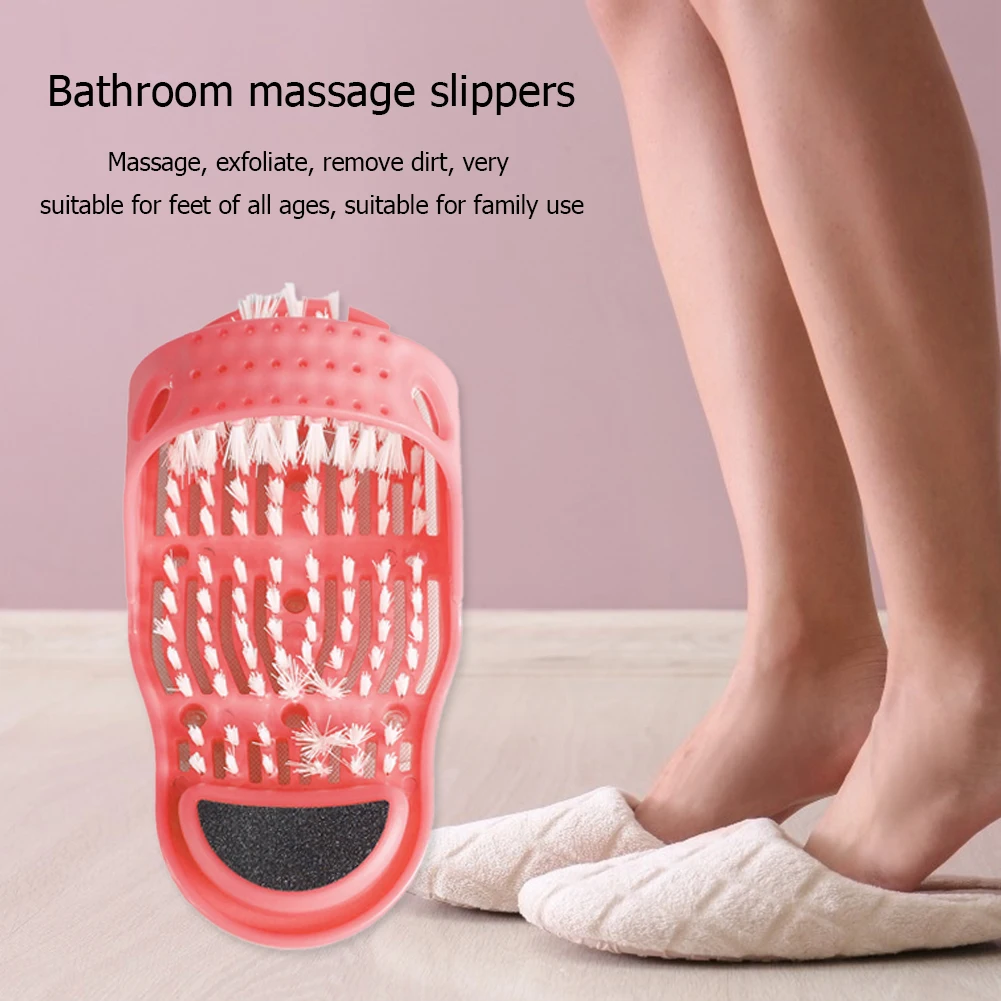 Massager Slippers Bath Shoes Pumice Stone Foot Scrubber Shower Brush Feet Heel Care Exfoliating Foot Grinding Rubbing Device
Massager Slippers Bath Shoes Pumice Stone Foot Scrubber Shower Brush Feet Heel Care Exfoliating Foot Grinding Rubbing Device
