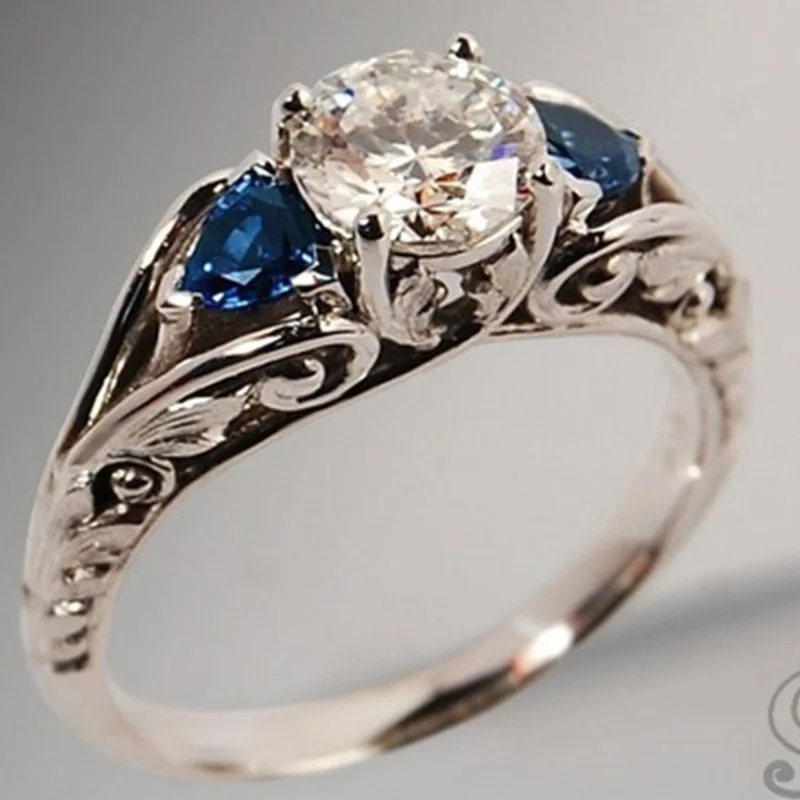 2021 New Trendy Silver Color Blue White Zircon Hollow Rings For Women Fashion Female Jewelry Engagement Party Valentine Gifts
2021 New Trendy Silver Color Blue White Zircon Hollow Rings For Women Fashion Female Jewelry Engagement Party Valentine Gifts