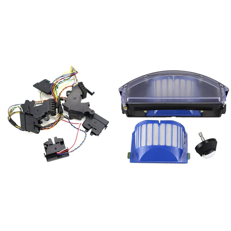 1 Set Filter Box Collector Dust Bin Filter & 1 Pcs Cleaner Robot Assembly Parts Cliff Sensors Bumper Sensor
1 Set Filter Box Collector Dust Bin Filter & 1 Pcs Cleaner Robot Assembly Parts Cliff Sensors Bumper Sensor