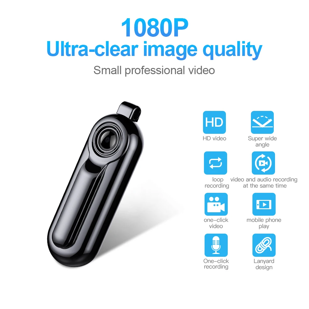 Mini Camera Recorder Full HD 1080P Secret Camcorder Video Voice Record Wearable Portable Outdoor Audio DVR Micro Cam max 128g
Mini Camera Recorder Full HD 1080P Secret Camcorder Video Voice Record Wearable Portable Outdoor Audio DVR Micro Cam max 128g