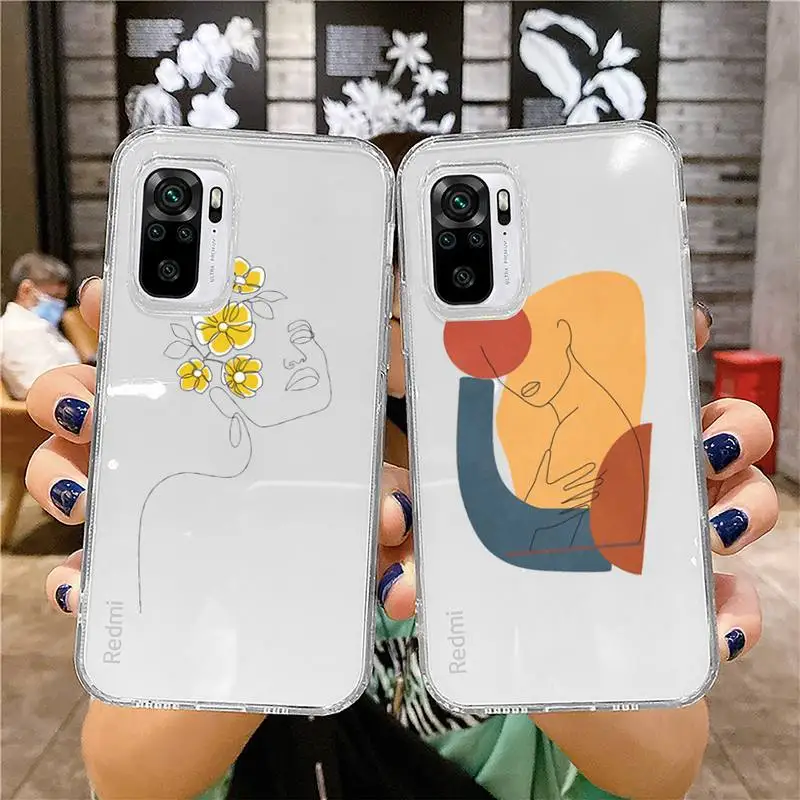 Fashion design line art human face Graffiti Phone Case Transparent for Xiaomi mi 10T 11 Redmi note 7 8 9 9S 10 9A 9T pro
Fashion design line art human face Graffiti Phone Case Transparent for Xiaomi mi 10T 11 Redmi note 7 8 9 9S 10 9A 9T pro