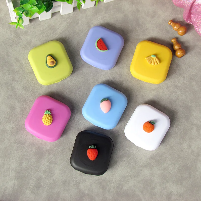 Mini Lovely Fruit Lens Containers Contact Lens Case Box with Mirror Square Eyes Contact Lens Container Travel Refillable Bottles
Mini Lovely Fruit Lens Containers Contact Lens Case Box with Mirror Square Eyes Contact Lens Container Travel Refillable Bottles