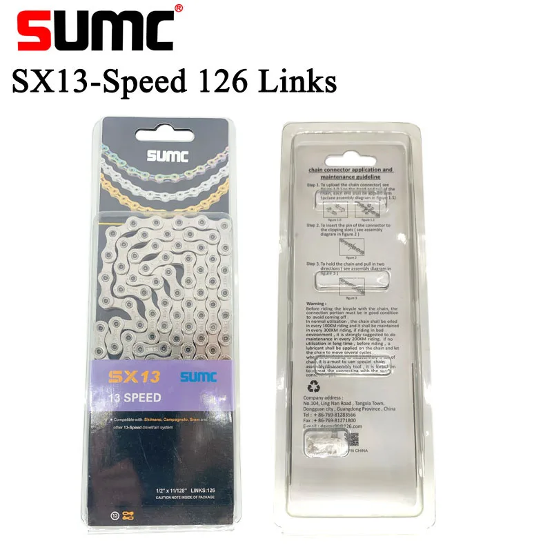 Цепи для горного и шоссейного велосипеда SUMC SX13, 13 скоростей, 1,6 л, 13 скоростей, цепь для горного велосипеда, волшебная кнопка, в оригинальной к...
Цепи для горного и шоссейного велосипеда SUMC SX13, 13 скоростей, 1,6 л, 13 скоростей, цепь для горного велосипеда, волшебная кнопка, в оригинальной к...