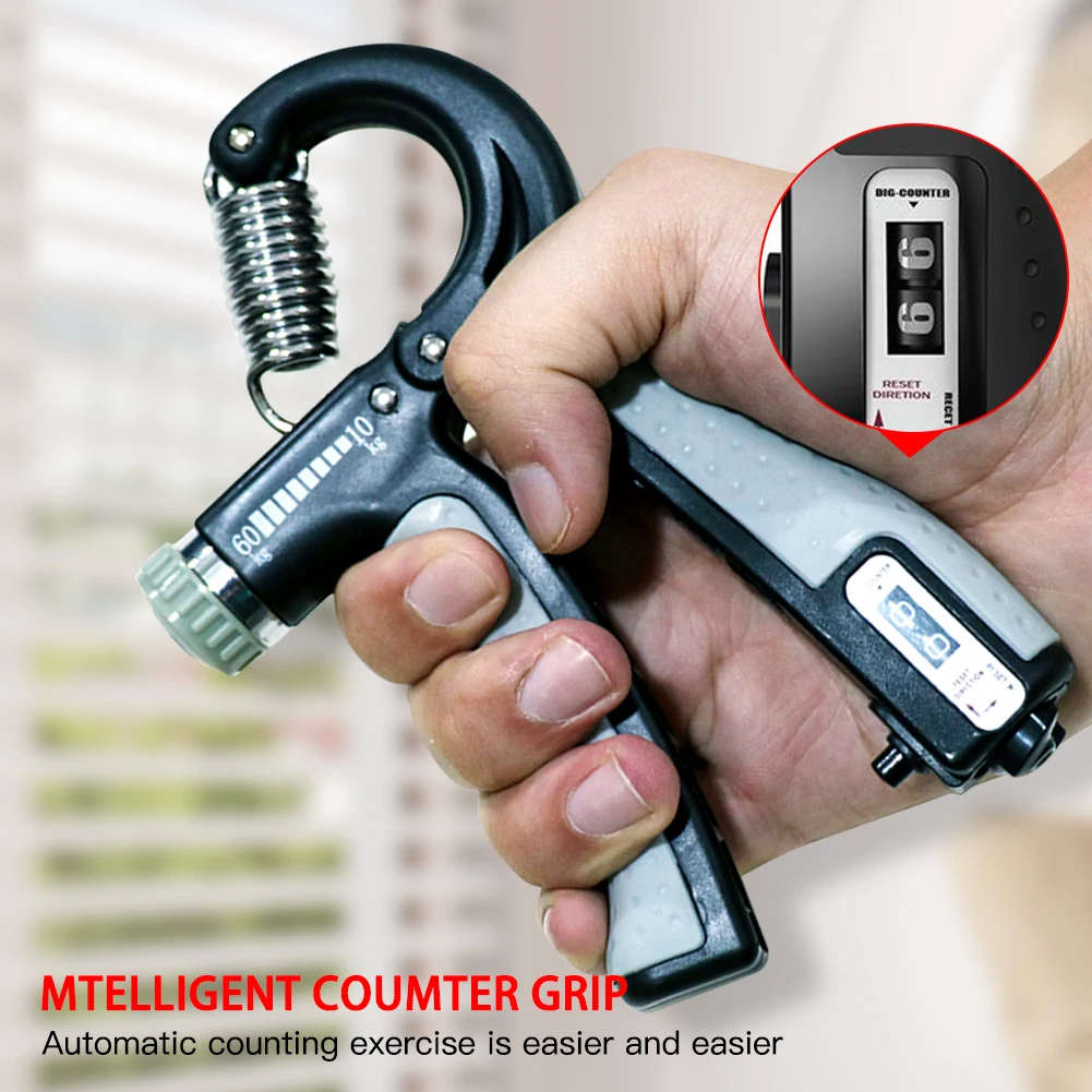 R-Shape Adjustable Hand Grip Sports Strength Countable Exercise Strengthener Gripper Spring Finger Pinch Carpal Expander Grips
R-Shape Adjustable Hand Grip Sports Strength Countable Exercise Strengthener Gripper Spring Finger Pinch Carpal Expander Grips