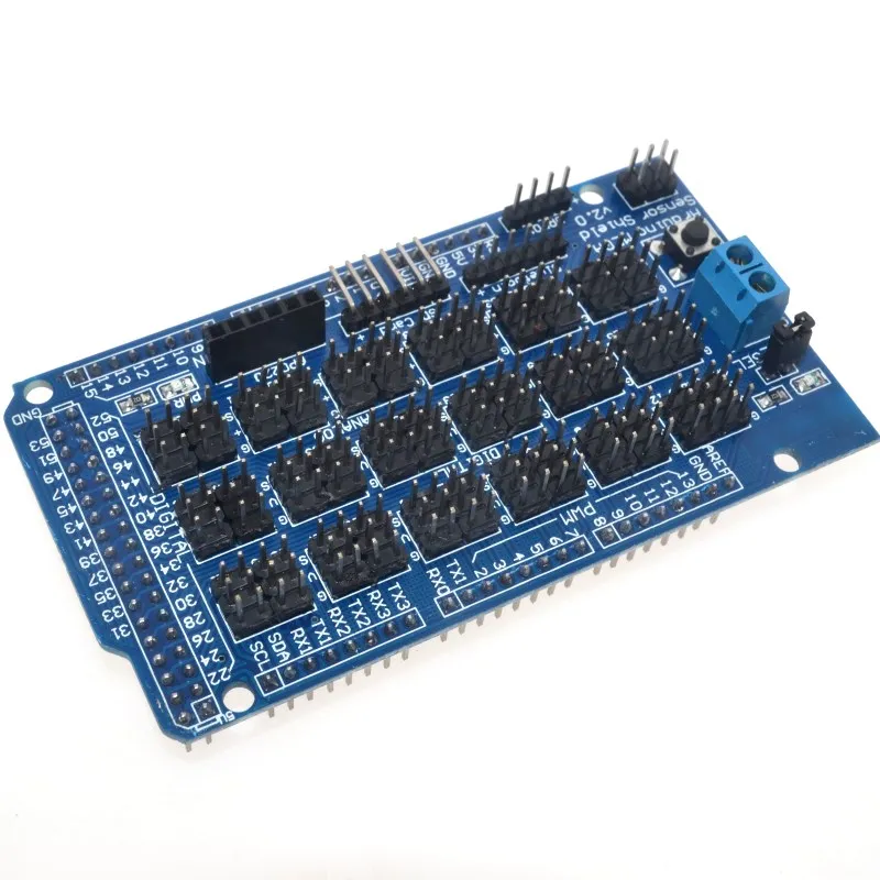 

For Arduino MEGA Sensor Shield V1.0 V2.0 Dedicated Expansion Development Board MEGA 2560 Sup IIC Bluetooth SD Robot Parts DIY