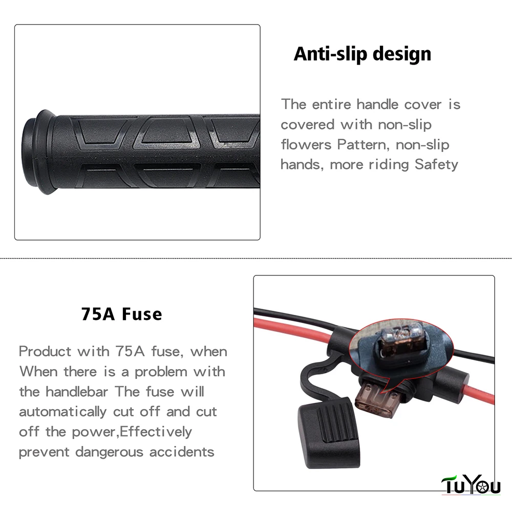 Motorcycle Luxury smart three-speed thermostat electric heating grip with aluminum alloy waterproof temperature control switch
Motorcycle Luxury smart three-speed thermostat electric heating grip with aluminum alloy waterproof temperature control switch