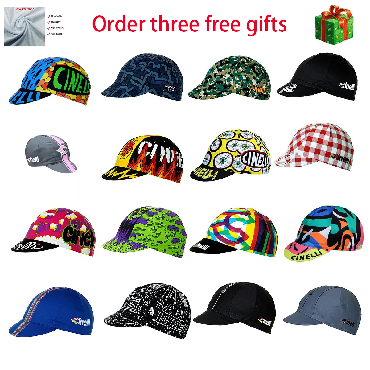 Hot-selling Universal Factory Outdoor Sports Competition Bicycle Cycling Hat Men and Women One Size Can Be Customized Breathable
Hot-selling Universal Factory Outdoor Sports Competition Bicycle Cycling Hat Men and Women One Size Can Be Customized Breathable