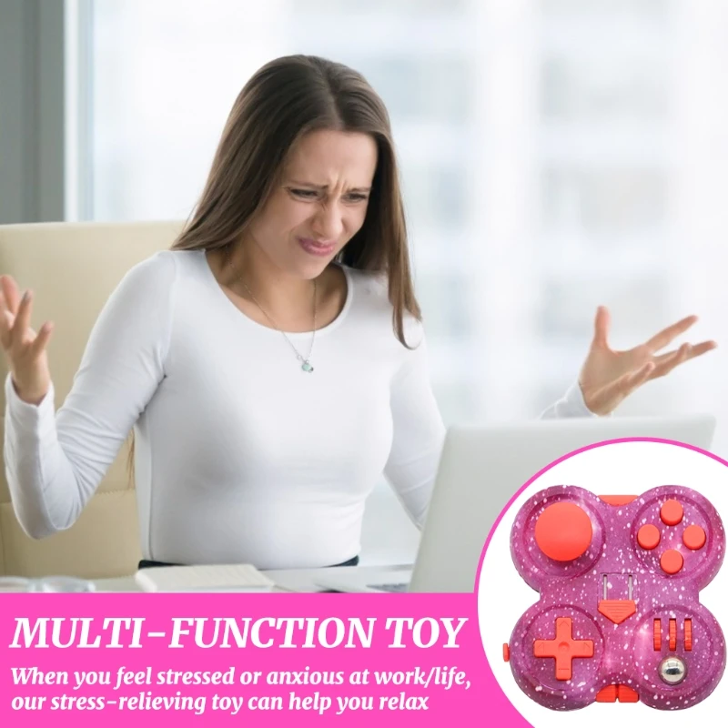Sensory Fidget Interactive Cube with Silicone Button Starry Pink Pad for Autism Anxiety Toy Spinner for Special Needs
Sensory Fidget Interactive Cube with Silicone Button Starry Pink Pad for Autism Anxiety Toy Spinner for Special Needs