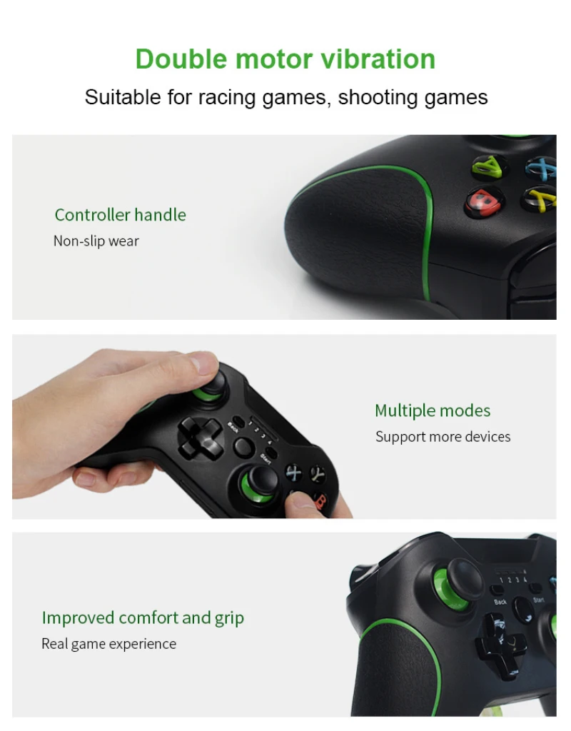 2.4G Wireless Game Phone Controller Gamepad Joystick E-sports Controller for One PS3 PC Android Games Accessories
2.4G Wireless Game Phone Controller Gamepad Joystick E-sports Controller for One PS3 PC Android Games Accessories