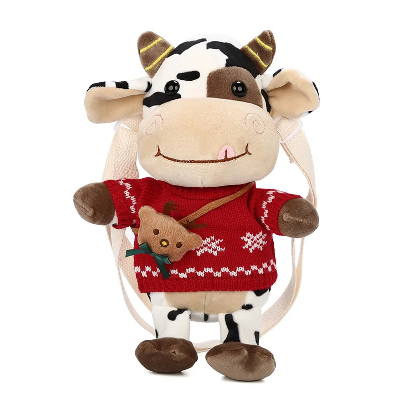 NEW Cute Bull Baby Plush Toys Kid's Plush Backpack Anime Cartoon Cow Shoulder Bag Girls Fashion Wear Matching Pieces Coin Purse
NEW Cute Bull Baby Plush Toys Kid's Plush Backpack Anime Cartoon Cow Shoulder Bag Girls Fashion Wear Matching Pieces Coin Purse