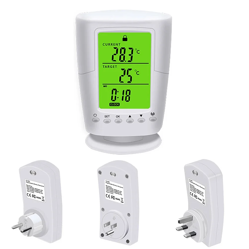 Lcd Home Thermostat Programmable Wireless Socket Smart Temperature Control Socket Heating Thermoregulator Thermostat
Lcd Home Thermostat Programmable Wireless Socket Smart Temperature Control Socket Heating Thermoregulator Thermostat