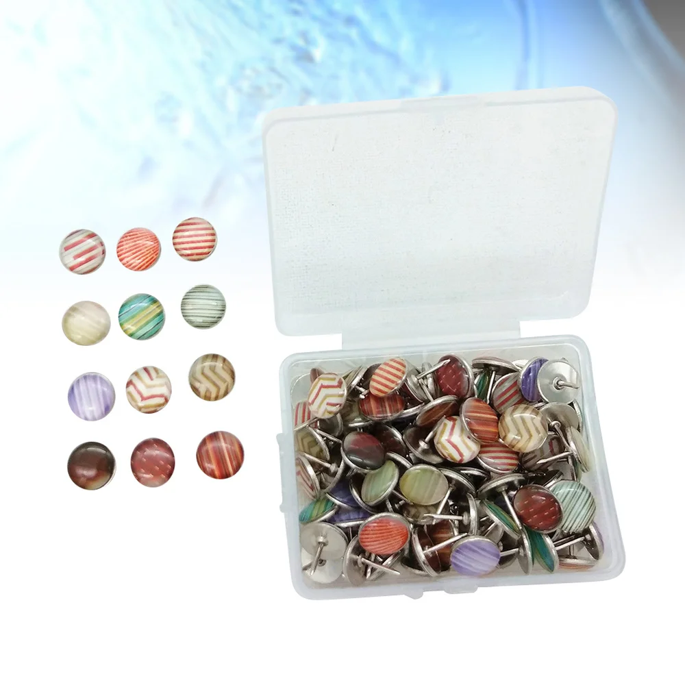 60pcs 10mm Round Push Decorative Epoxy Thumbtack for Wall Maps Photos Bulletin Board Cork Boards without Box
60pcs 10mm Round Push Decorative Epoxy Thumbtack for Wall Maps Photos Bulletin Board Cork Boards without Box