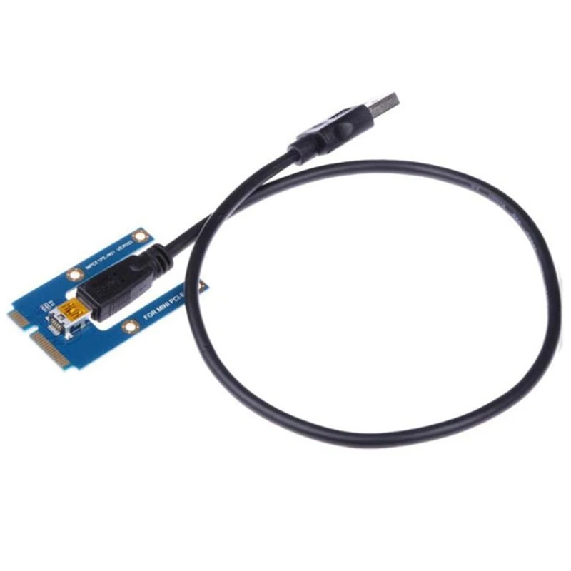 USB 3.0 Mini PCI-E to PCIe PCI Express 1X to 16X Extender Riser Card Adapter Extension Cable for Bitcoin Miner Mining
USB 3.0 Mini PCI-E to PCIe PCI Express 1X to 16X Extender Riser Card Adapter Extension Cable for Bitcoin Miner Mining