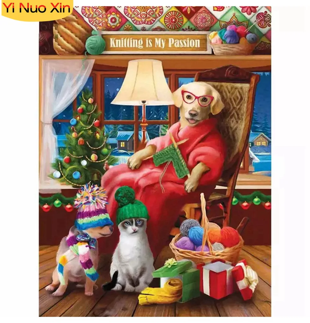 YNX 5D DIY Diamond Embroidery Christmas Animal Dog Cat Full Square Home Decor Gift Cross Stitch Kit Set Diamond Painting Mosaic
YNX 5D DIY Diamond Embroidery Christmas Animal Dog Cat Full Square Home Decor Gift Cross Stitch Kit Set Diamond Painting Mosaic