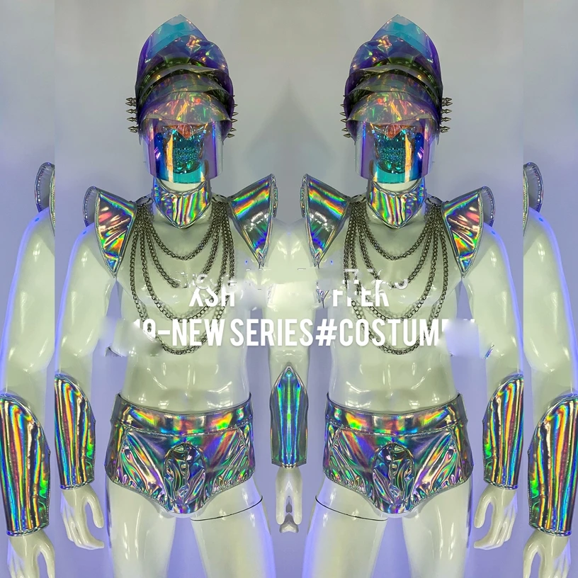 Танцевальная команда, мужские костюмы для выступлений, космос, будущее, броня, ночной клуб, GOGO, мужской лазерный космический головной убор, к...
Танцевальная команда, мужские костюмы для выступлений, космос, будущее, броня, ночной клуб, GOGO, мужской лазерный космический головной убор, к...