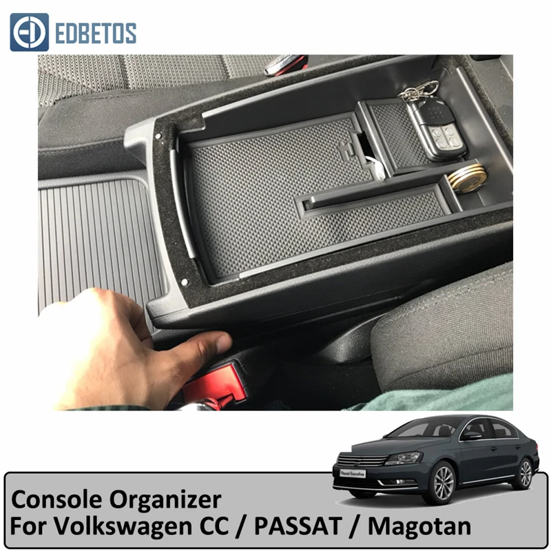 Для Volkswagen PASSAT B6 B7 2006 2013 автомобильный подлокотник коробка центральная консоль