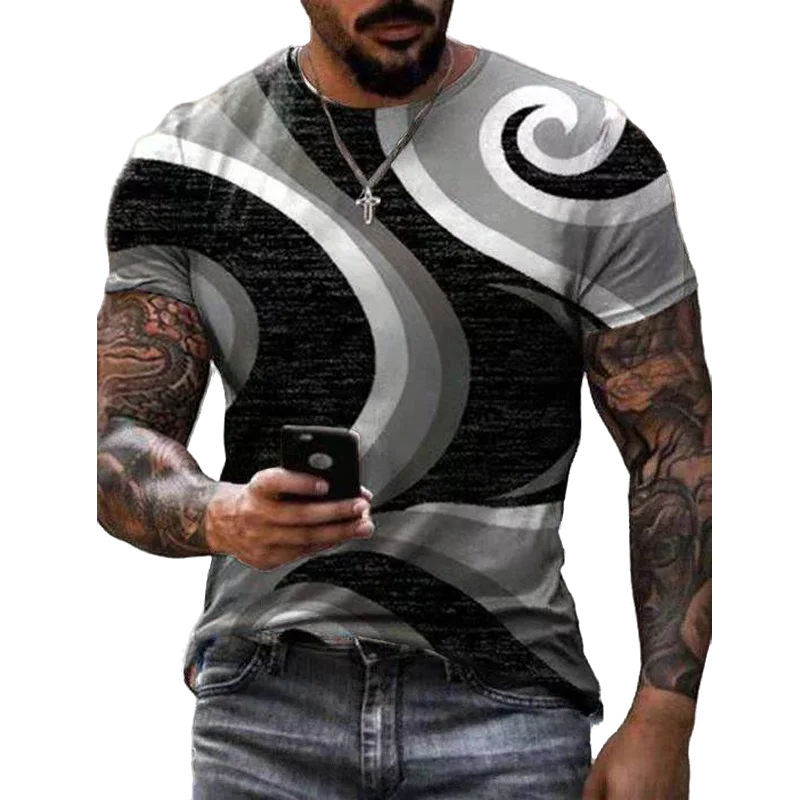 Summer Men New Fashion 3D T-Shirt Streetwear O-Neck Short Sleeve Tees Colorful Geometry Male Clothes Casual Oversized
Summer Men New Fashion 3D T-Shirt Streetwear O-Neck Short Sleeve Tees Colorful Geometry Male Clothes Casual Oversized