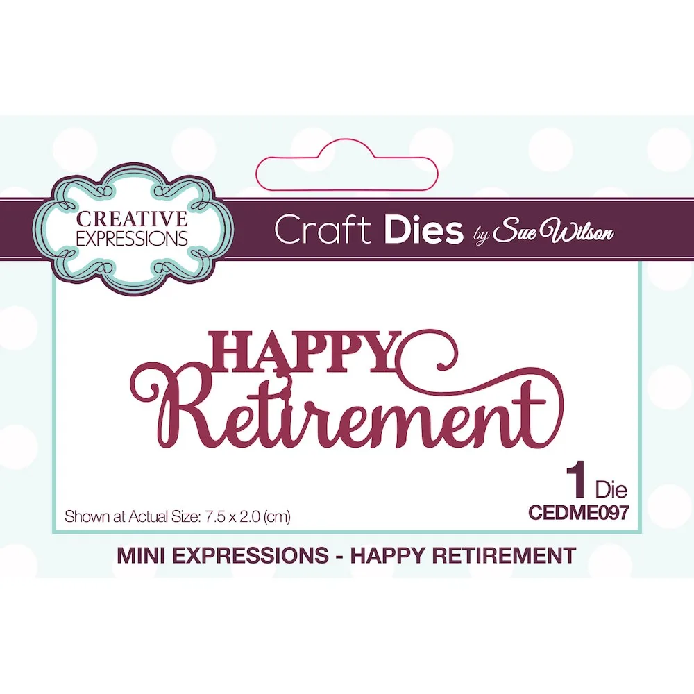 2021 New Diy Greeting Card Happy Retirement Sue Wilson Mini Expressions Metal Cutting Dies Card Scrapbook Paper Craft Knife Mold
2021 New Diy Greeting Card Happy Retirement Sue Wilson Mini Expressions Metal Cutting Dies Card Scrapbook Paper Craft Knife Mold