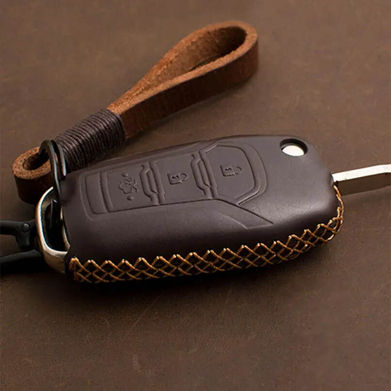 Leather Retro Style Key Fob Case Holder Protect Cover Accessories For Ford 15-19
Leather Retro Style Key Fob Case Holder Protect Cover Accessories For Ford 15-19
