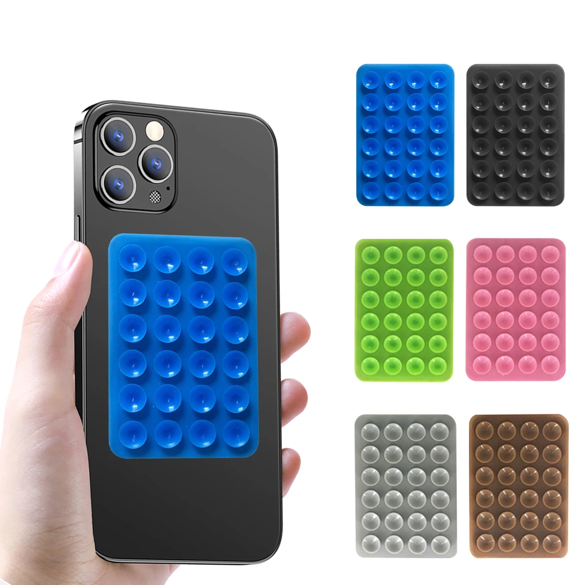 Phone Holder Suction Sucker Cup Mat Mobile Phone Wall Holder for Kitchen Bathroom Car Back Sticker Silicone Anti-slip Mount Clip
Phone Holder Suction Sucker Cup Mat Mobile Phone Wall Holder for Kitchen Bathroom Car Back Sticker Silicone Anti-slip Mount Clip