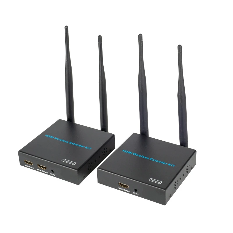 HDMI Wireless Extender 300 M/984Ft Support Transmitter HDMI Loop Out and IR Return Compliant HDCP1.1/1.2 EU Plug
HDMI Wireless Extender 300 M/984Ft Support Transmitter HDMI Loop Out and IR Return Compliant HDCP1.1/1.2 EU Plug
