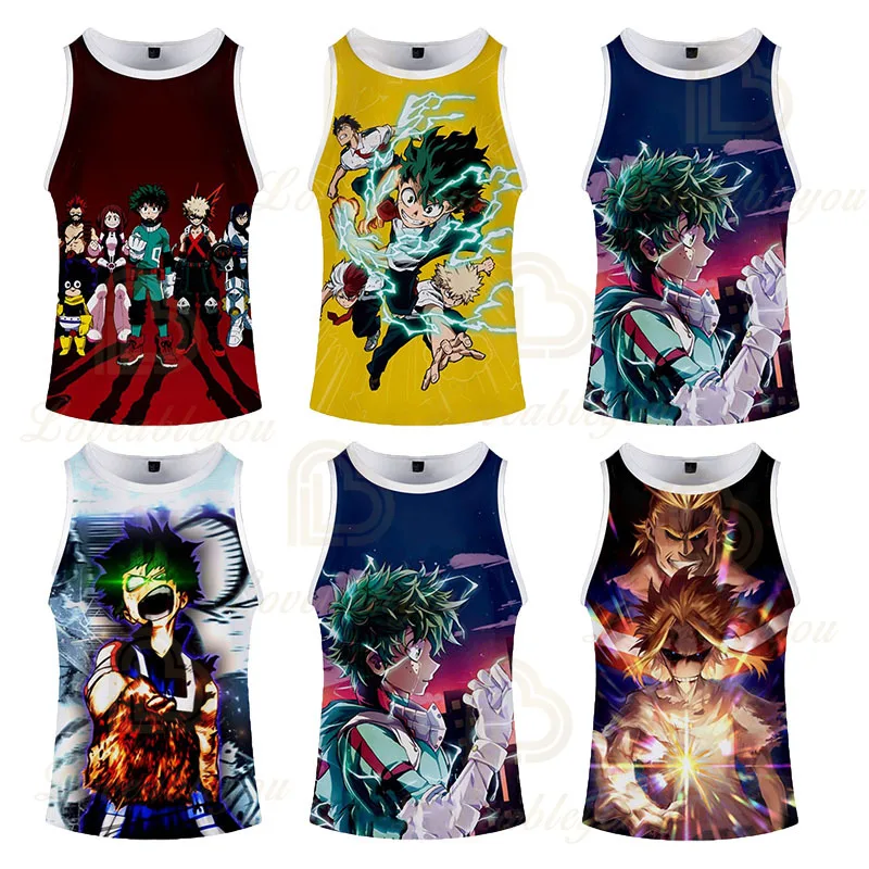 MY HERO ONE'S JUSTICE Sleeveless Shirts Tank Top Fitness Summer Shirts Mens Women Singlet Bodybuilding Vest Tops
MY HERO ONE'S JUSTICE Sleeveless Shirts Tank Top Fitness Summer Shirts Mens Women Singlet Bodybuilding Vest Tops