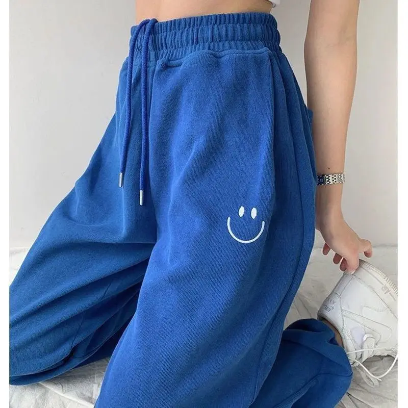 Smiley Face Embroidered Loose Casual Pants Quick-drying Pants Loose Foot Pants Casual Running Sweatpants
Smiley Face Embroidered Loose Casual Pants Quick-drying Pants Loose Foot Pants Casual Running Sweatpants