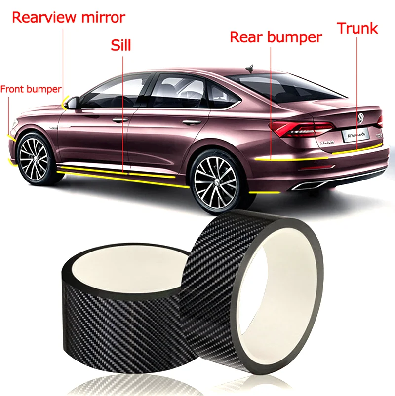 5M Car Door Sill Protector Bumper Protector Carbon Fiber Car Wrap Film 5D Gloss Automotive Wrap Film Self-Adhesive AntiCollision
5M Car Door Sill Protector Bumper Protector Carbon Fiber Car Wrap Film 5D Gloss Automotive Wrap Film Self-Adhesive AntiCollision