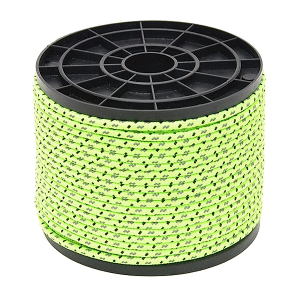 4mm Reflective Guyline 164ft Fluorescent Tent Rope Camping Tarp Awning Canopy Cord Paracord
4mm Reflective Guyline 164ft Fluorescent Tent Rope Camping Tarp Awning Canopy Cord Paracord