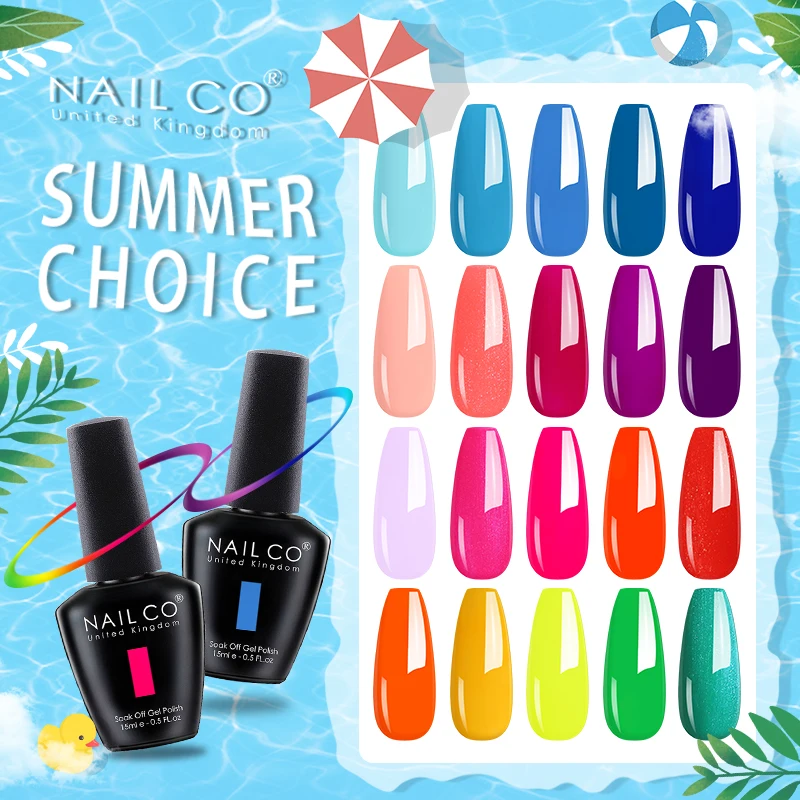 NAILCO 15ml Summer Colors Gel Nail Polish Gel Lak Design Lacquer Gel Varnish Nail Art Manicure Base Top Lakiery Hybrydowe Vernis
NAILCO 15ml Summer Colors Gel Nail Polish Gel Lak Design Lacquer Gel Varnish Nail Art Manicure Base Top Lakiery Hybrydowe Vernis