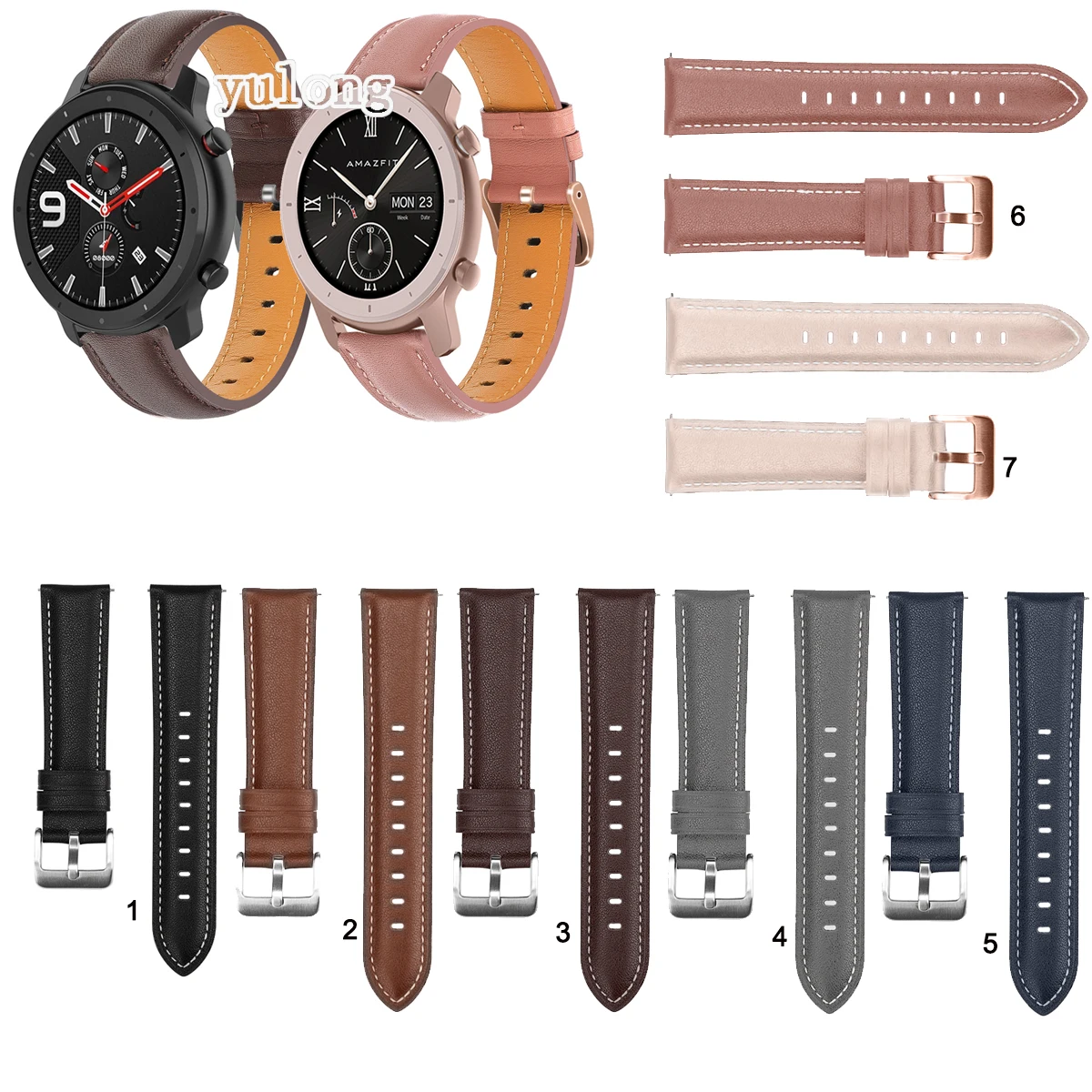 22mm Leather Watch Band Strap for Huami Amazfit GTR 42mm 47mm Replacement 20mm Wrist bands For amazfit GTS Bip U S Lite Neo
22mm Leather Watch Band Strap for Huami Amazfit GTR 42mm 47mm Replacement 20mm Wrist bands For amazfit GTS Bip U S Lite Neo