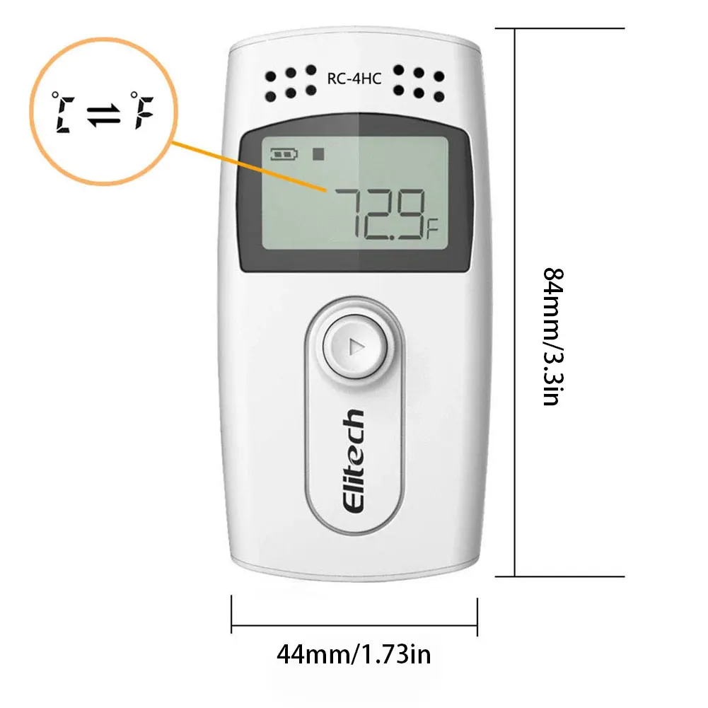 Temperature Humidity Data Logger USB 16000 Points LCD Display RC-4HC Thermometer Recorder Small And Portable USB Data Logger
Temperature Humidity Data Logger USB 16000 Points LCD Display RC-4HC Thermometer Recorder Small And Portable USB Data Logger