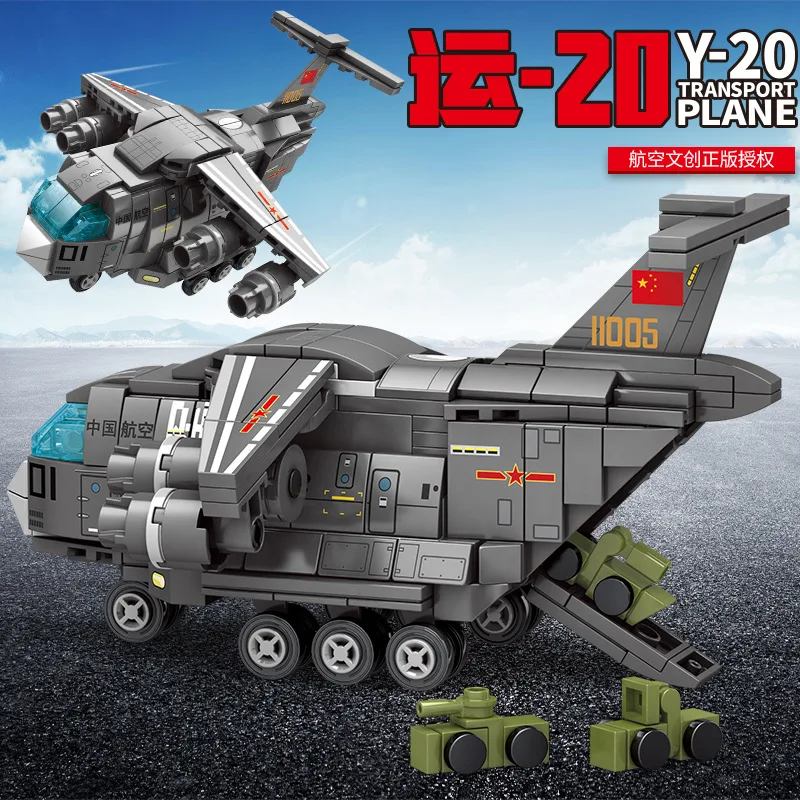 362Pcs 202123 China Transport 20 Multi-purpose Transport Aircraft Assembly Model Boy Assembling Building Blocks Toy Gifts
362Pcs 202123 China Transport 20 Multi-purpose Transport Aircraft Assembly Model Boy Assembling Building Blocks Toy Gifts