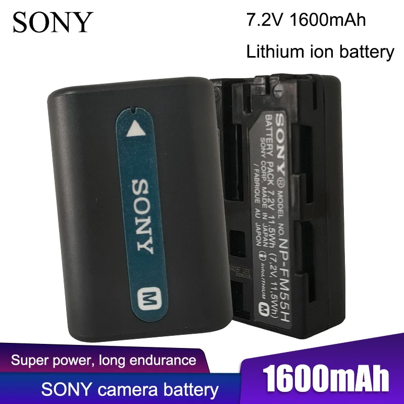 SONY Original NP-FM55H 7.2V 1600mAh 11.5Wh Camera Battery For DCR-TRV38E TRV39E TRV50E A55 A580 A450 A850 A900
SONY Original NP-FM55H 7.2V 1600mAh 11.5Wh Camera Battery For DCR-TRV38E TRV39E TRV50E A55 A580 A450 A850 A900