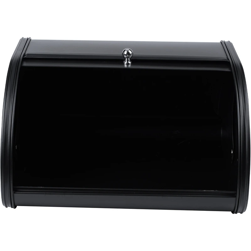 Roll Top Metal Flip-Baked Bread Box Dust-Proof Storage Box Bread Bin Kitchen Food Holder-Black
Roll Top Metal Flip-Baked Bread Box Dust-Proof Storage Box Bread Bin Kitchen Food Holder-Black