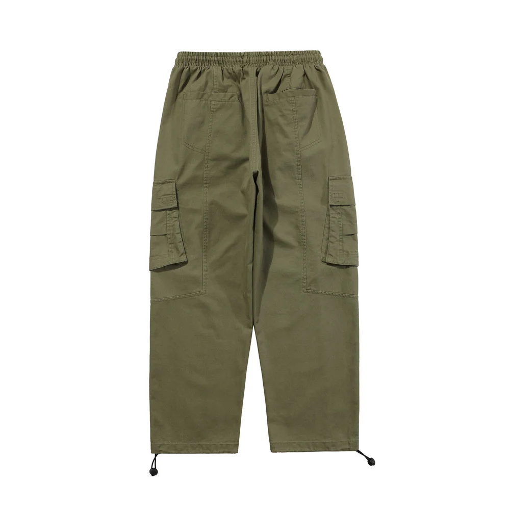 Multi-Pocket Cargo Pants Mens Safari Style Elastic Waist Jogger Pants Solid Color Casual Loose Trousers Men
Multi-Pocket Cargo Pants Mens Safari Style Elastic Waist Jogger Pants Solid Color Casual Loose Trousers Men