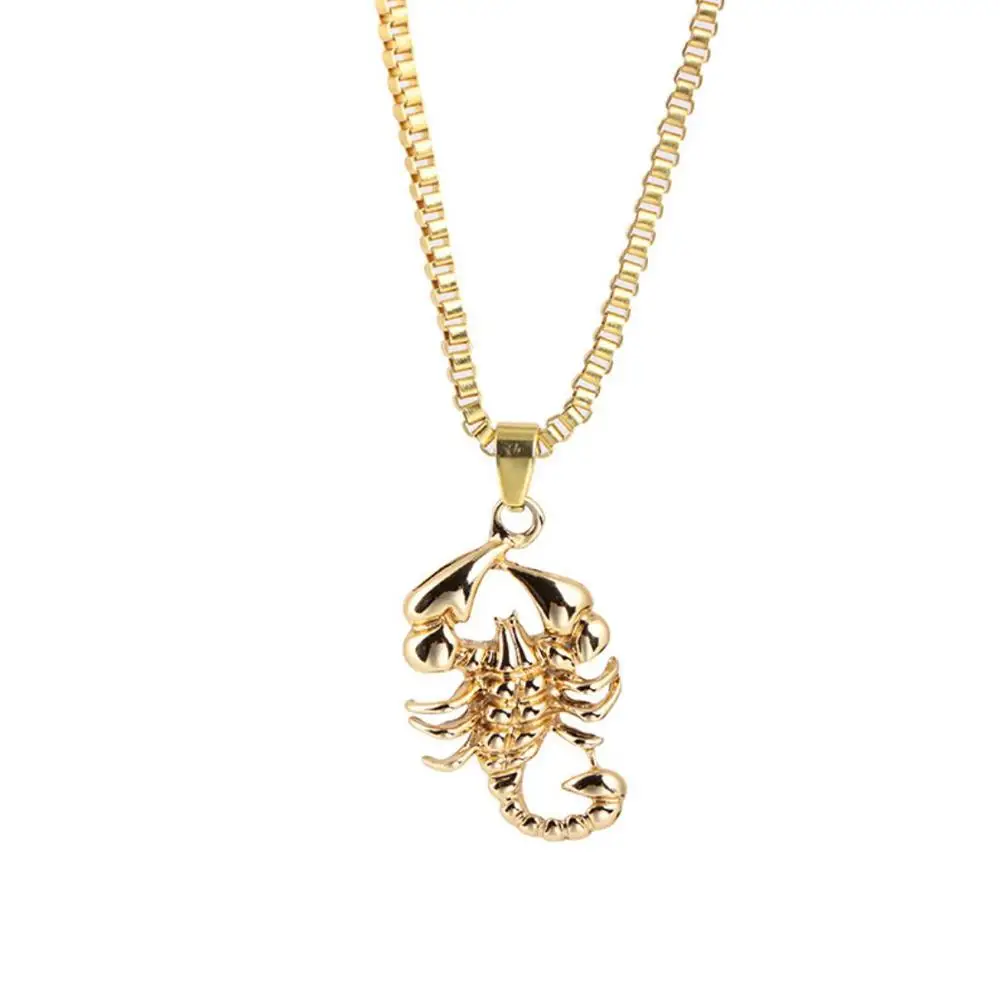 2022 Western Hot Sale Hip-hop Pendant Necklace Creative Gold Scorpion Pendant Necklace Men Women Jewelry
2022 Western Hot Sale Hip-hop Pendant Necklace Creative Gold Scorpion Pendant Necklace Men Women Jewelry