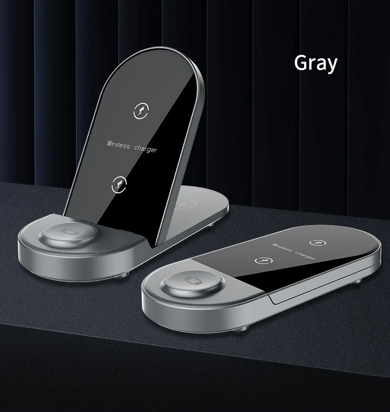 Qi 15W 3 In 1 Wireless Charger For IPhone 12 Charger Wireless Charger Stand For Airpods Dock Station For Apple Watch Charge
Qi 15W 3 In 1 Wireless Charger For IPhone 12 Charger Wireless Charger Stand For Airpods Dock Station For Apple Watch Charge