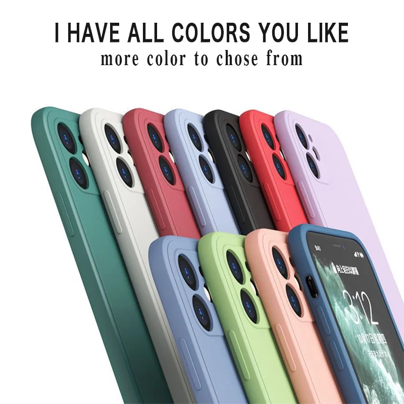 Luxury Original Square Liquid Silicone Phone Case For iPhone 12 11 Pro Max Mini XS X XR 7 8 Plus SE 2 Thin Soft Cover Candy Case
Luxury Original Square Liquid Silicone Phone Case For iPhone 12 11 Pro Max Mini XS X XR 7 8 Plus SE 2 Thin Soft Cover Candy Case
